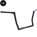 14" Black Ape Hanger Handlebar for Harley Touring 1986–Up w/ Batwing Road King