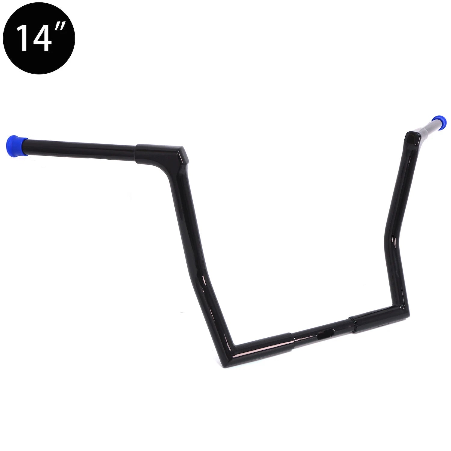 14" Black Ape Hanger Handlebar for Harley Touring 1986–Up w/ Batwing Road King