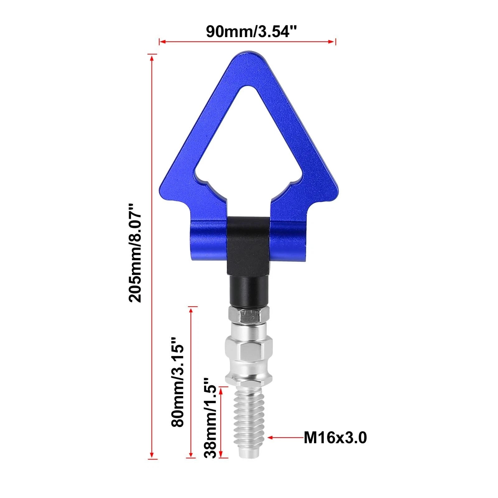 Tow Hook Triangle Ring for BMW 3 5 7 Series Z3 Z4 (2000–2023) - Blue