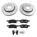 Front Brake Rotors and Pads for Dodge Durango (2011–2020) Jeep Grand Cherokee (2011–2018)