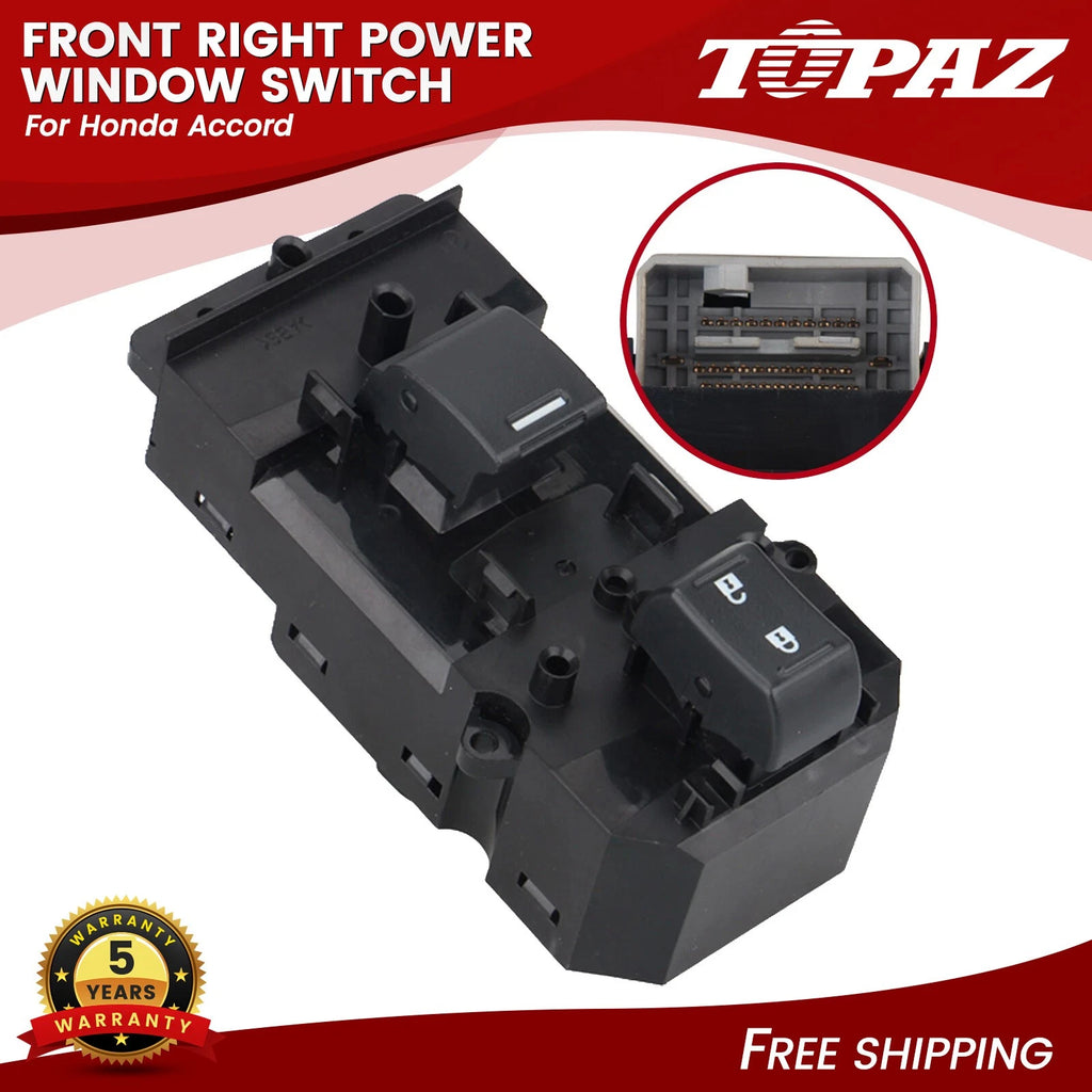 Power Window Switch for Honda Accord (2008–2013) Front Passenger Side
