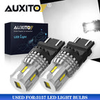 2X 3157 3156 T25 LED Reverse Turn Signal Bulbs for