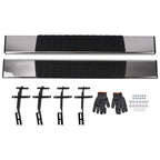 Set of 2 Running Board Steps for Ford F150 (2015–2026) H Style Black