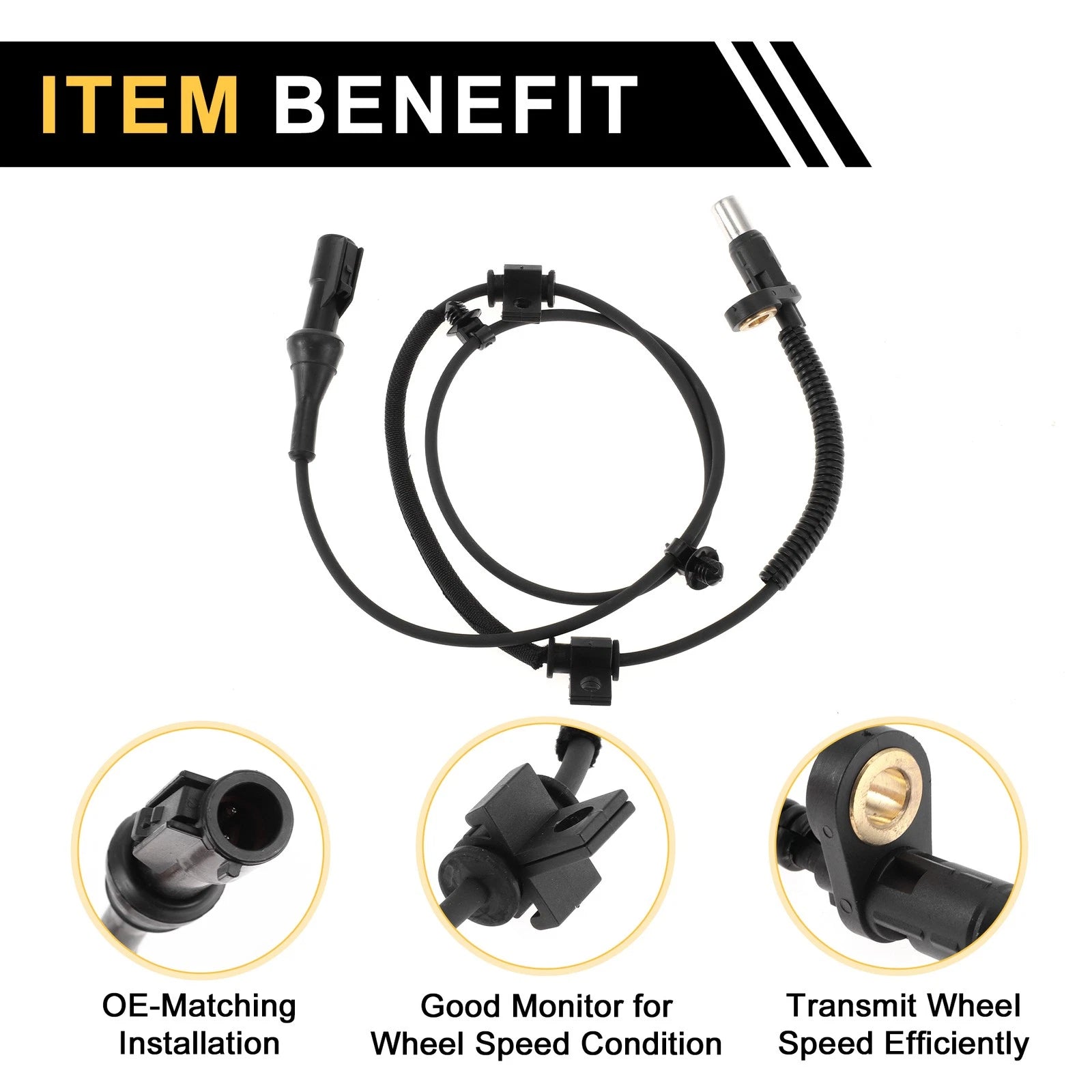 ABS Wheel Speed Sensor for Ford F-250 F-450 F-550 Super Duty (2005–2019)
