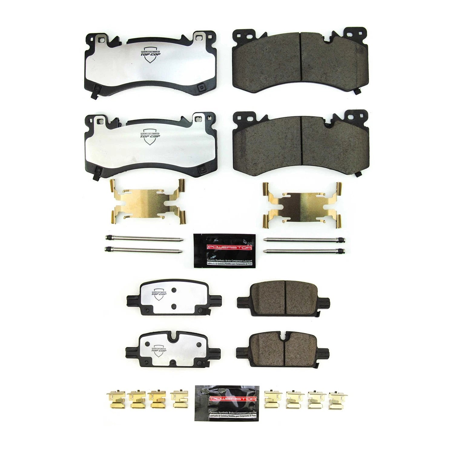 PowerStop Z37 Carbon-Fiber Ceramic Disc Brake Pads Kit for Yukon XL (2000–2023)