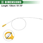 Engine Oil Level Indicator Dipstick for Chevrolet Express (2003–2014) Black