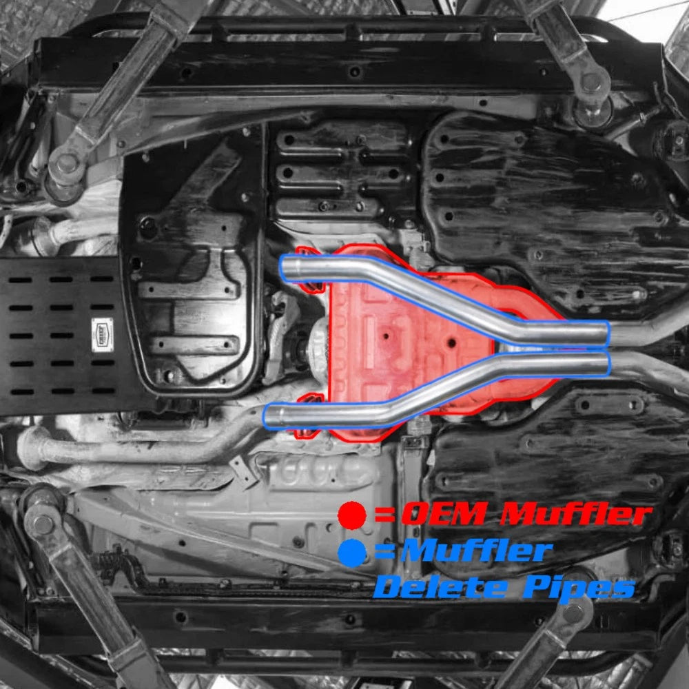 Mid Muffler Delete for Dodge Durango Jeep Grand Cherokee 5.7L AWD (2011–2022)
