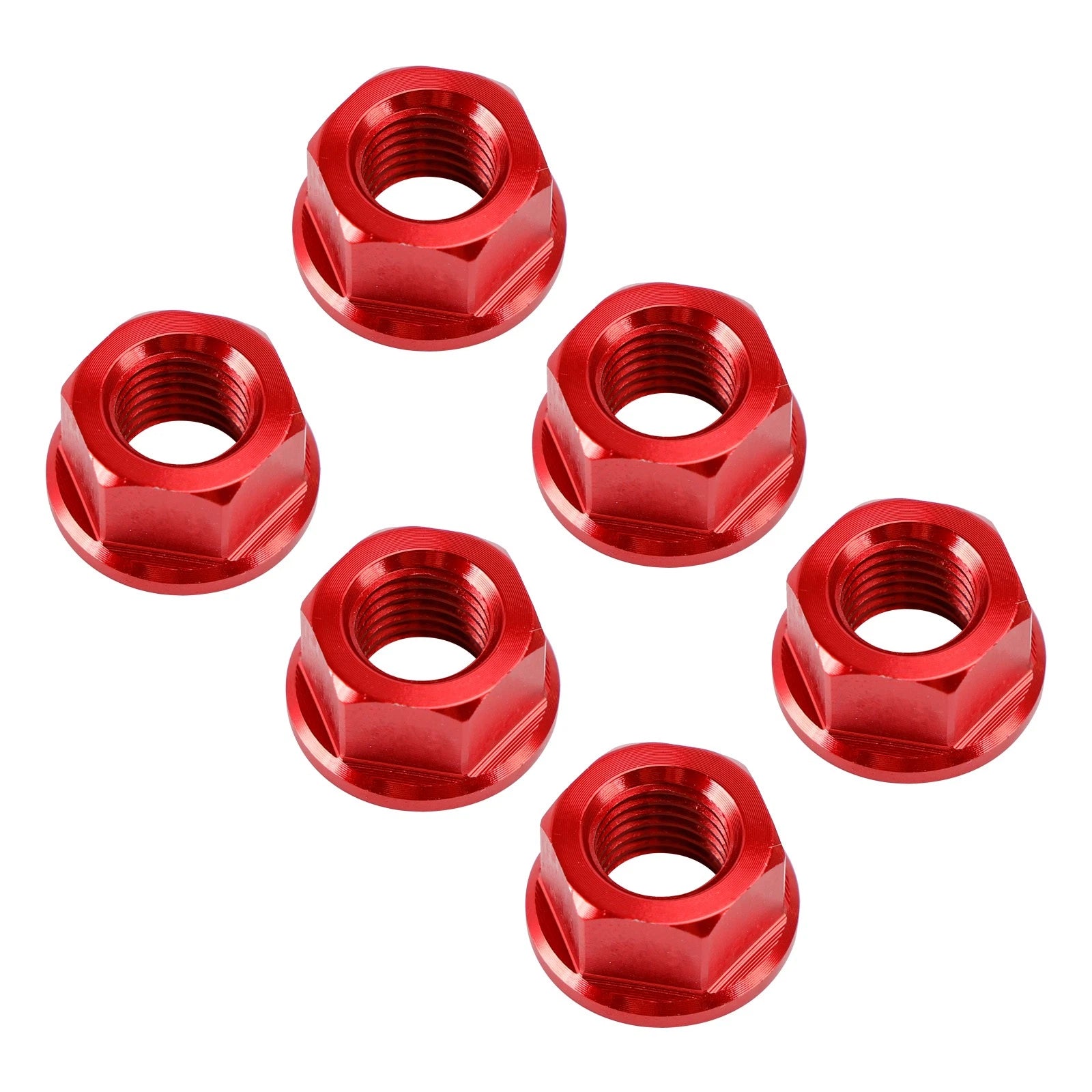 Rear Sprocket Nut Kit M10x1.25mm Red for Kawasaki ZX6R ZX10R (2004–2024)