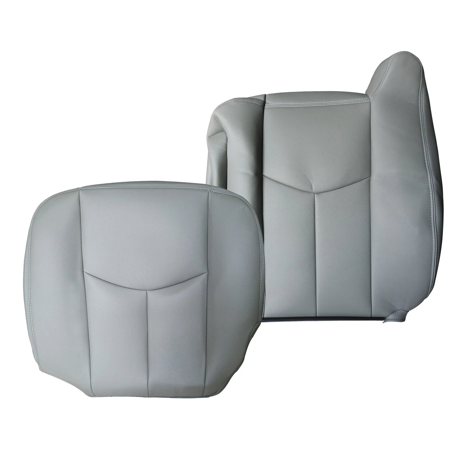 Leather Seat Cover for Chevy Silverado GMC Sierra (2003–2006) Gray 922