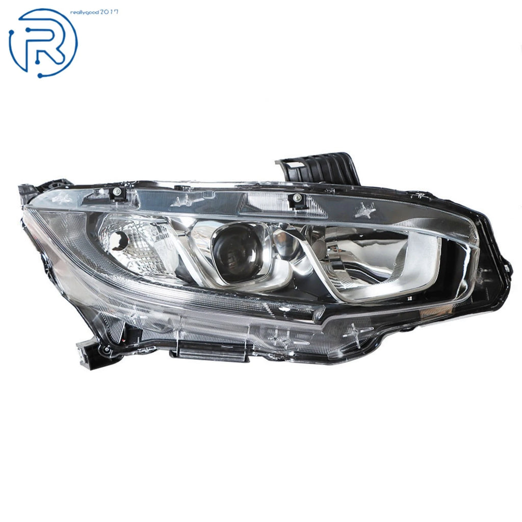 Right Chrome Halogen Headlamp Assembly for Honda Civic (2016-2018)