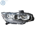 Right Chrome Halogen Headlamp Assembly for Honda Civic (2016-2018)
