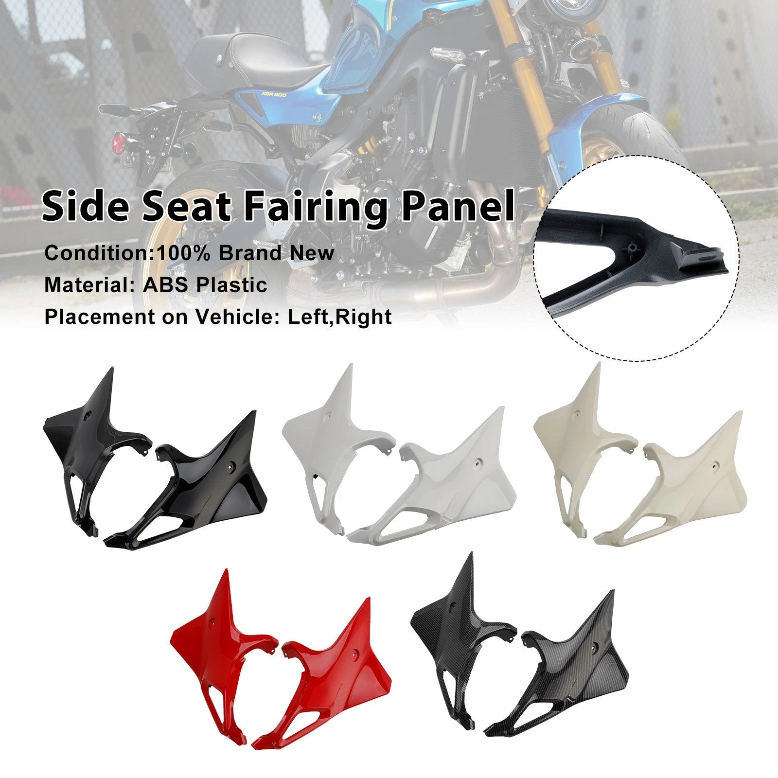 Side Seat Fairing Panel Cowl for Yamaha XSR 900 (2022–2025)