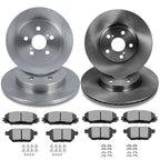 Set of 4 Brake Rotors & Ceramic Pads for Pontiac Vibe Toyota Matrix (2003–2010)