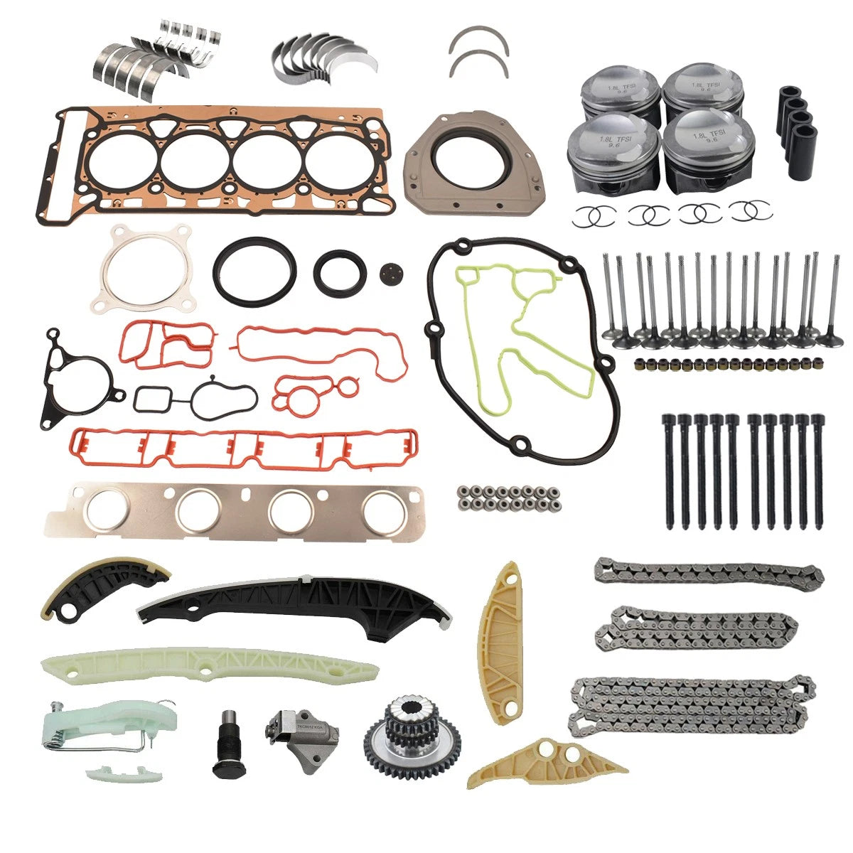 Engine Overhaul Rebuild Kit for Audi VW Jetta A4 TT Passat Golf 1.8 TFSI (Φ23mm)