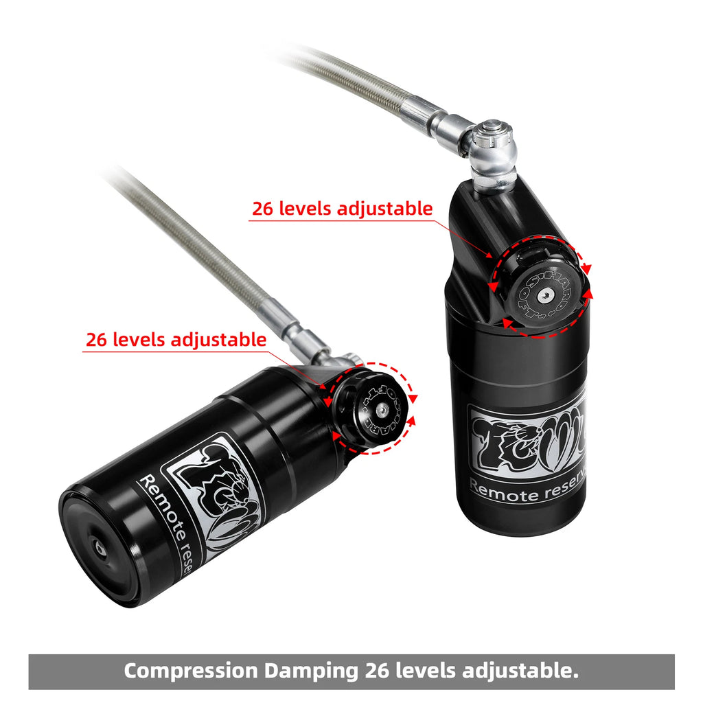 Remote Reservoir Rear Suspension Shocks for Harley Street Glide (2014–2024)