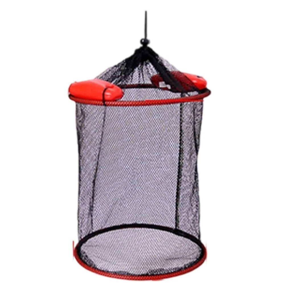 Nylon Fishing Cage with Buoy for Secure Catch (Multiple Sizes)