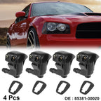 Set of 4 Windshield Washer Nozzles for Toyota Corolla (Replaces 85381-30020)