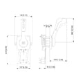 UFlex B310B Single Lever Side Mount Control for Boat