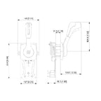UFlex B310B Single Lever Side Mount Control for Boat