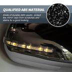 Set of 2 Rearview Mirror Cover Overlay Chrome for Suzuki (with LED Light)