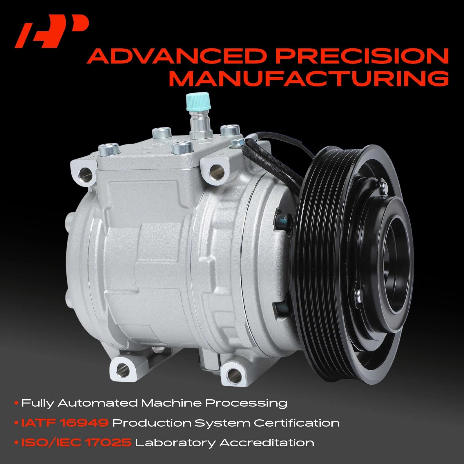 A/C Compressor with Clutch for Toyota Corolla (1998–2002) 1.8L L4 Sedan