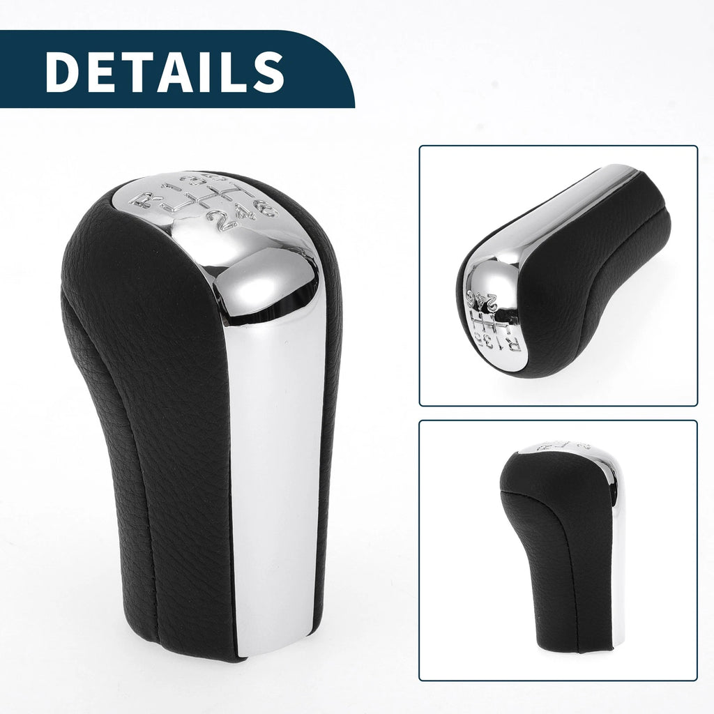 6 Speed Manual Gear Shift Knob for Toyota Corolla (1992–2013) Faux Leather Black