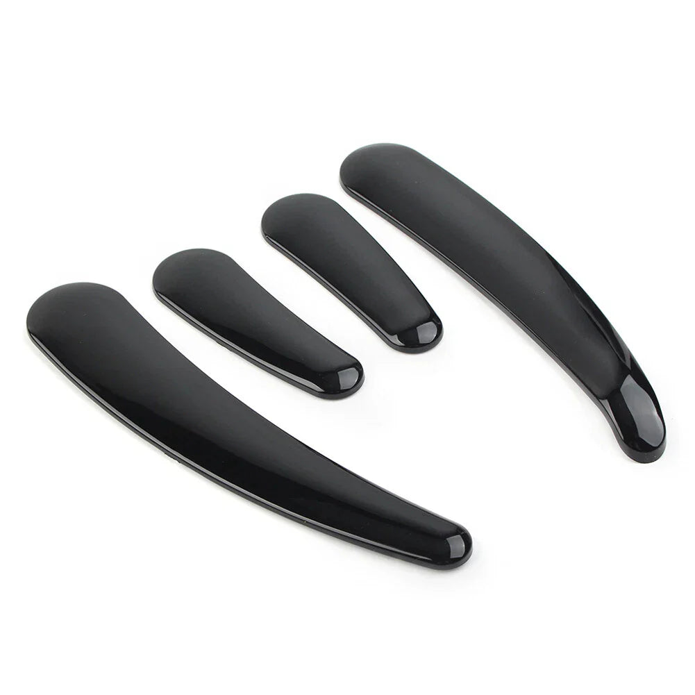4 Pcs Curved Swingarm Frame Inserts for Harley Softail 2008-2023 Black