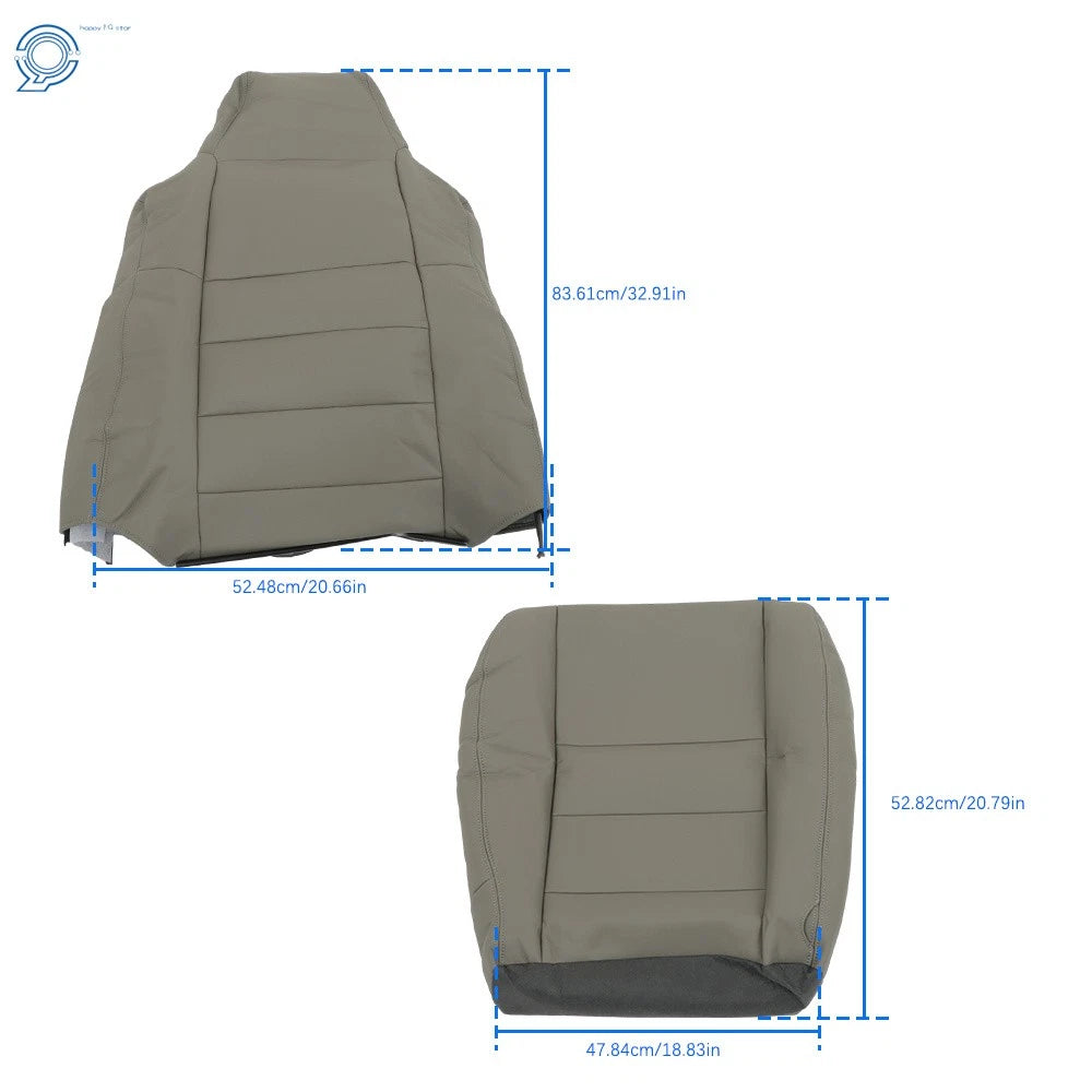 Set of 2 Bottom Back Seat Covers for Ford F250 F350 F450 F550 (2002–2007)