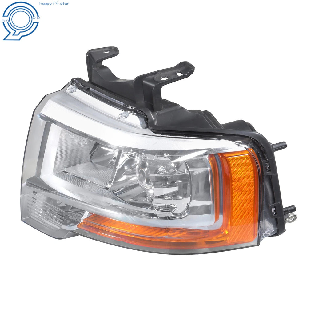 Set of 2 Halogen Projector Headlights for Ford Expedition (2015-2017) Chrome