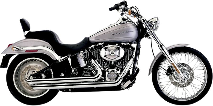 Cobra Speedster Slashdown Exhaust Chrome for Harley Softail (2007–2011)