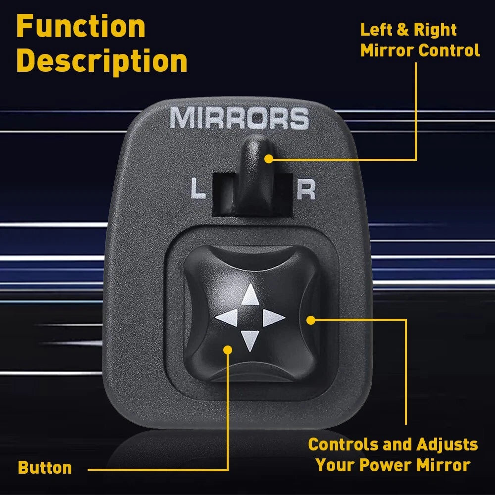 Power Mirror Switch for Ford F150 (1999–2003), Escort ZX2 (1998–1999), F250