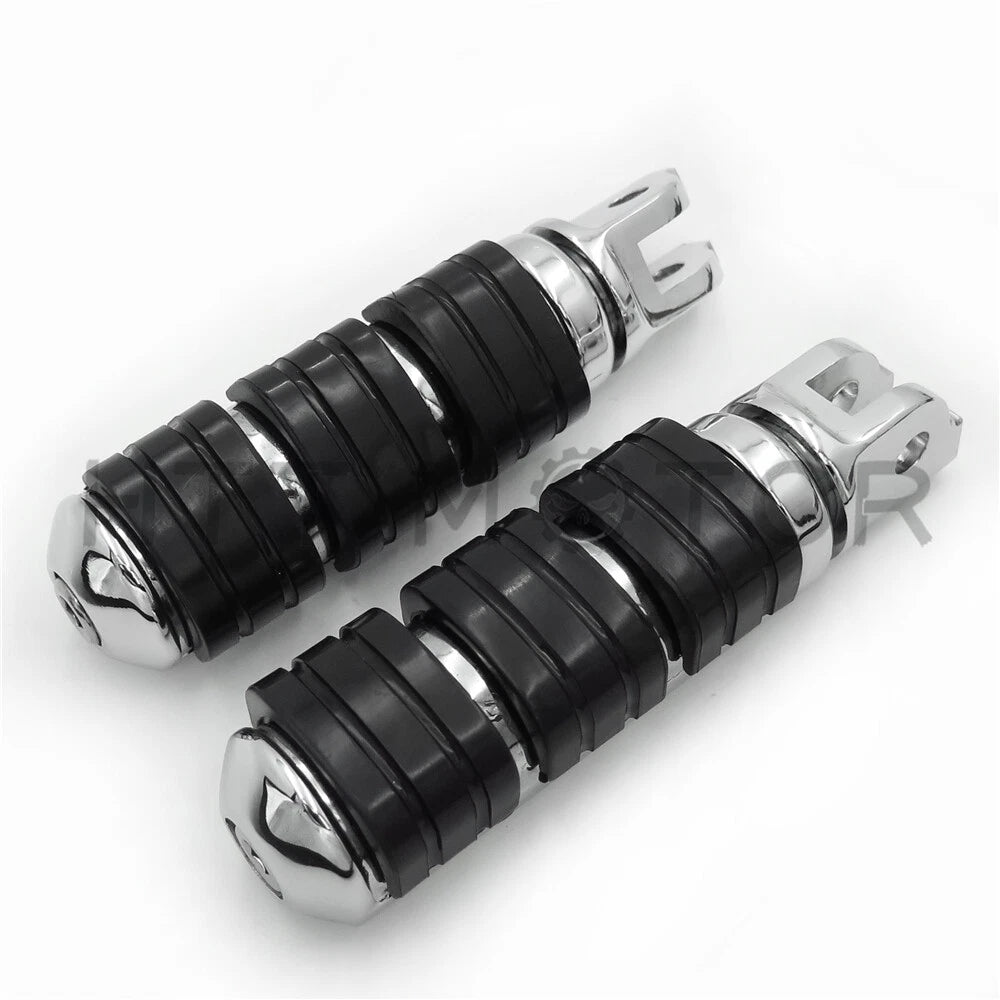 Chrome Aluminum Rubber FootPeg for Harley Breakout FXBR/FXB (2018–2019)