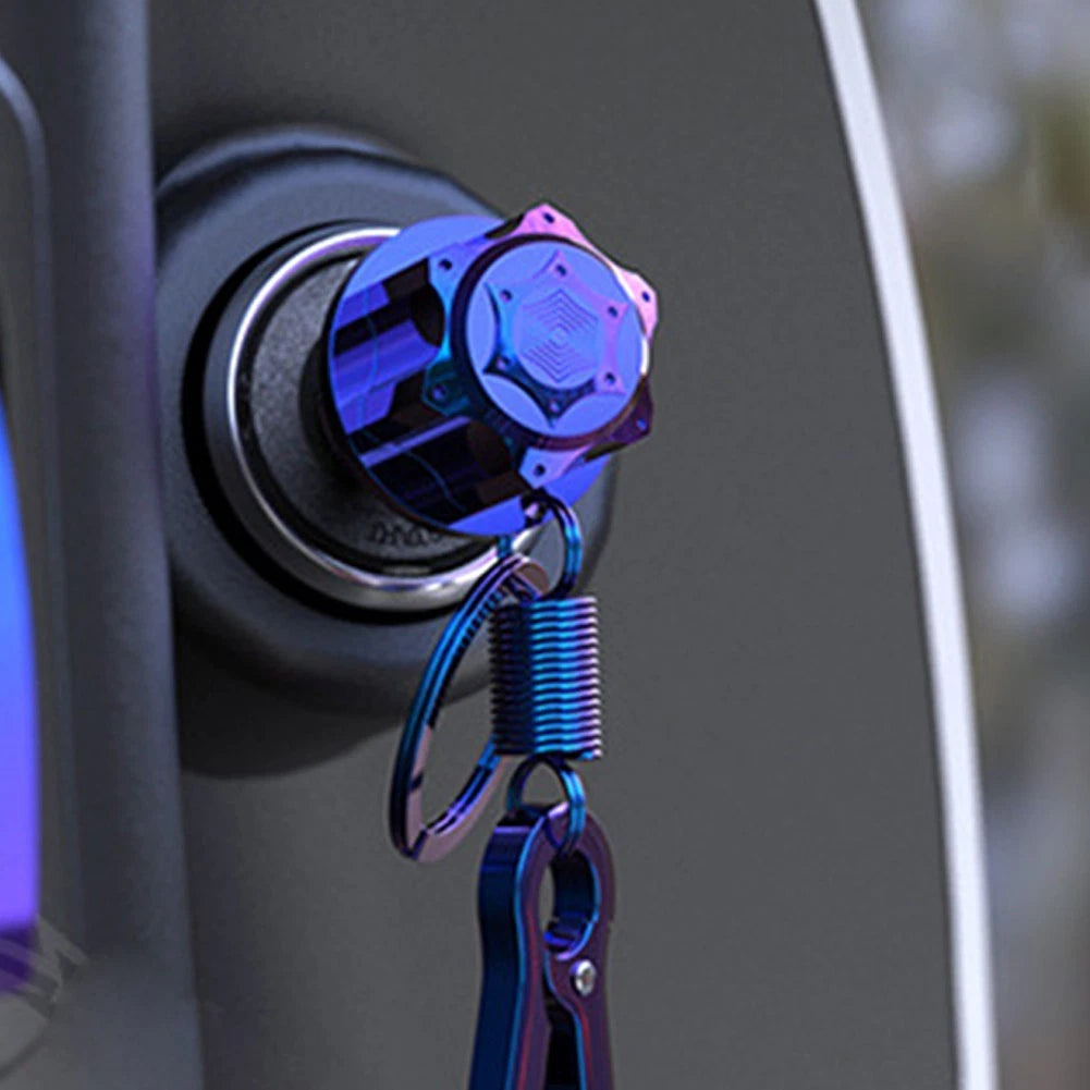 Key Head Cover for CNC Decorative Motorcycles (Burn Blue)