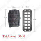 MOLLE Panel Organizer Storage Bag for Universal Black Tactical Car Seat Back