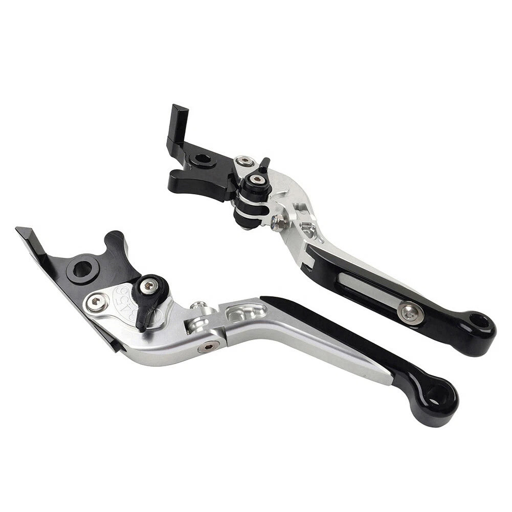 CNC Extendable Brake Clutch Levers for BMW C650GT (2011–2017), C600 Sport (2011–2016) Silver