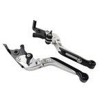 CNC Extendable Brake Clutch Levers for BMW C650GT (2011–2017), C600 Sport (2011–2016) Silver
