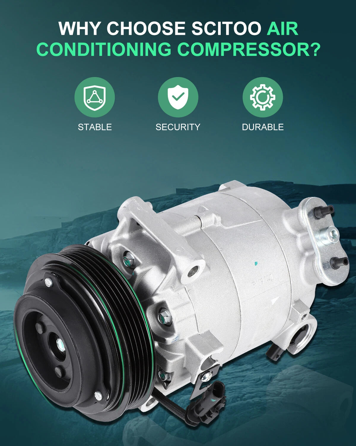 A/C Compressor for Chevrolet Malibu (2013–2015) Buick Regal (2014–2017)