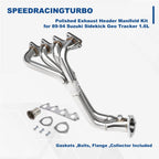 Exhaust Header Manifold Kit for Suzuki Sidekick, Geo Tracker (1989–1994)