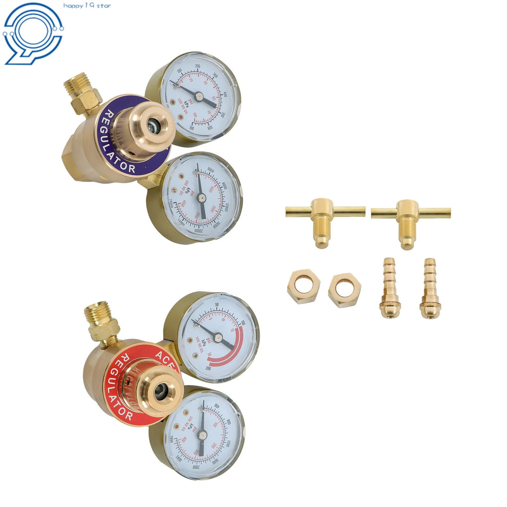 Oxygen Acetylene Gas Regulator for Welding Cutting Torch (Dual Gauge)