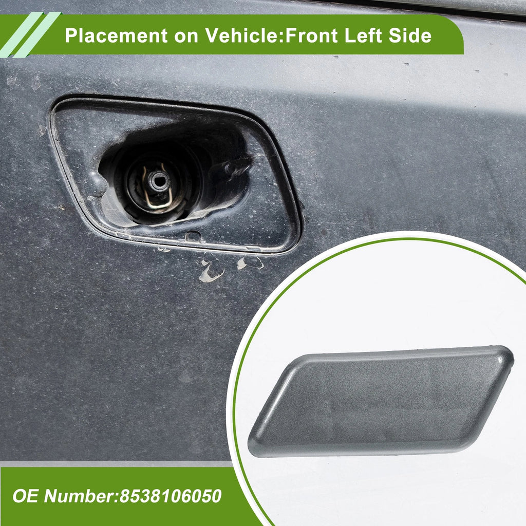 Front Left Washer Nozzle Cover Cap No. 8538106050 for Toyota Camry (2009–2012) Gray