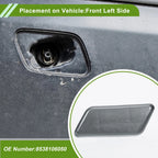 Front Left Washer Nozzle Cover Cap No. 8538106050 for Toyota Camry (2009–2012) Gray