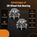Pair Wheel Bearing Hub for Ford Fusion (2013–2020) Lincoln MKZ (2013–2016)