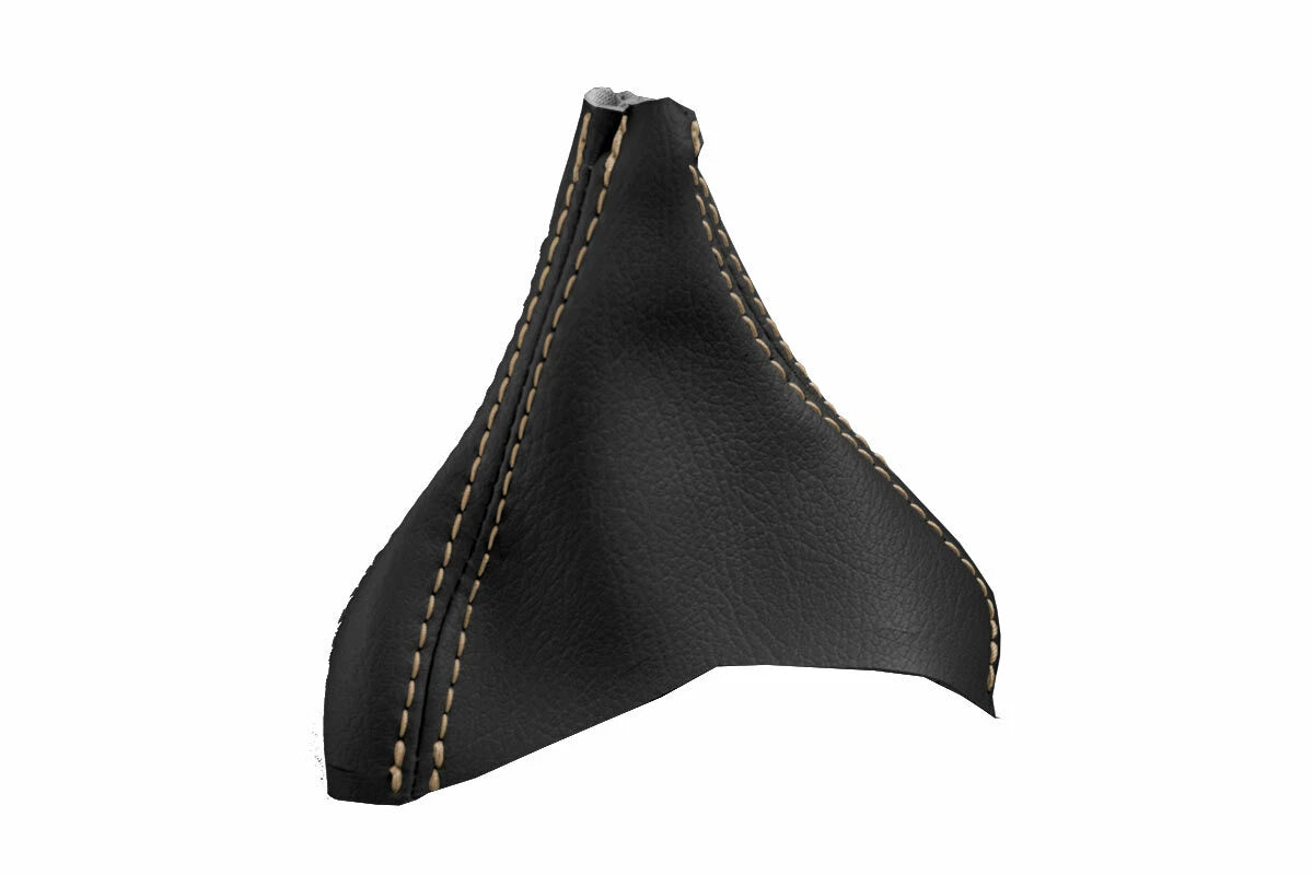 Leather Automatic Shift Boot Cover for Volvo XC90 (2003–2014) Black Beige