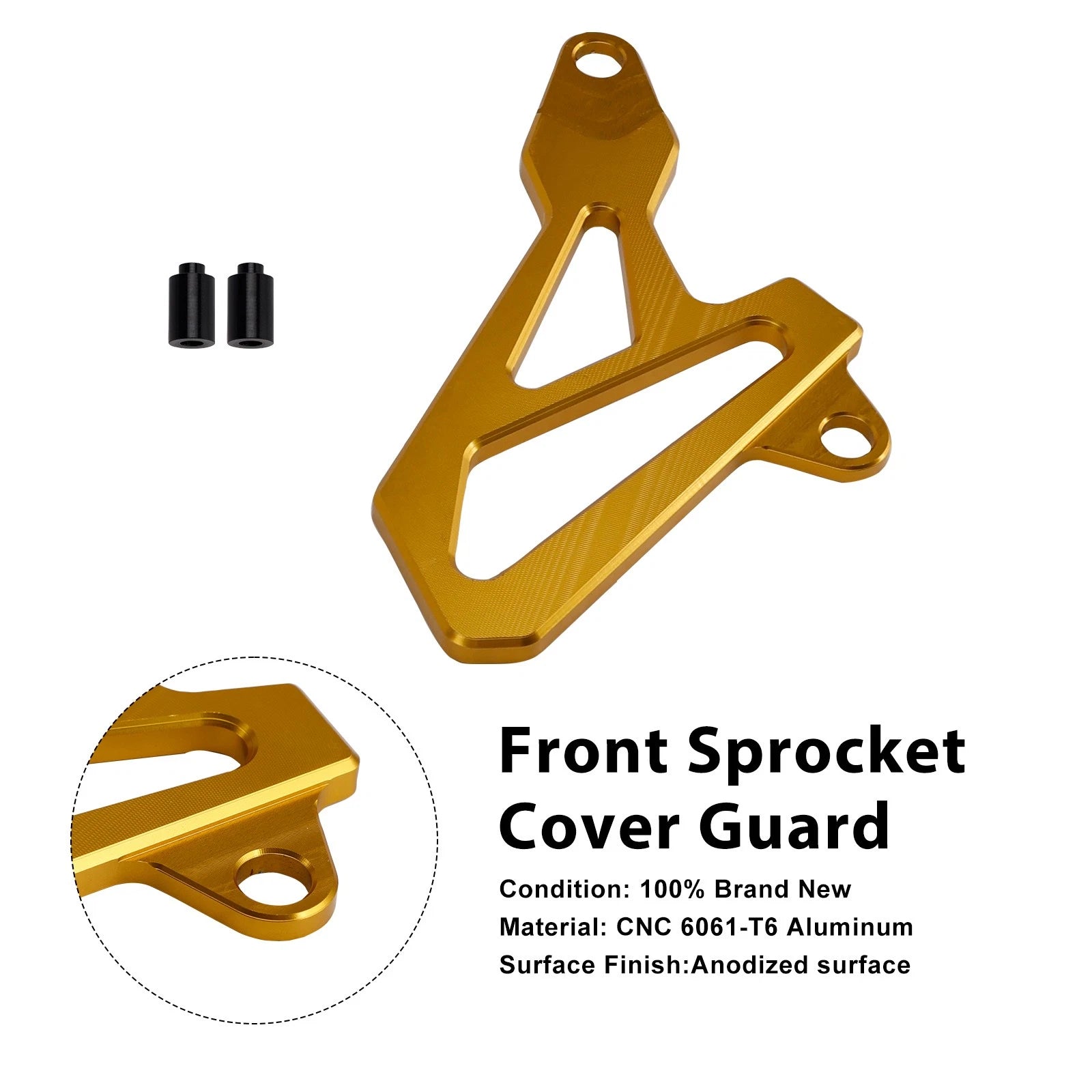 Front Sprocket Cover Guard for Suzuki DR-Z400SM (2000–2024) DRZ400/S/E Gold