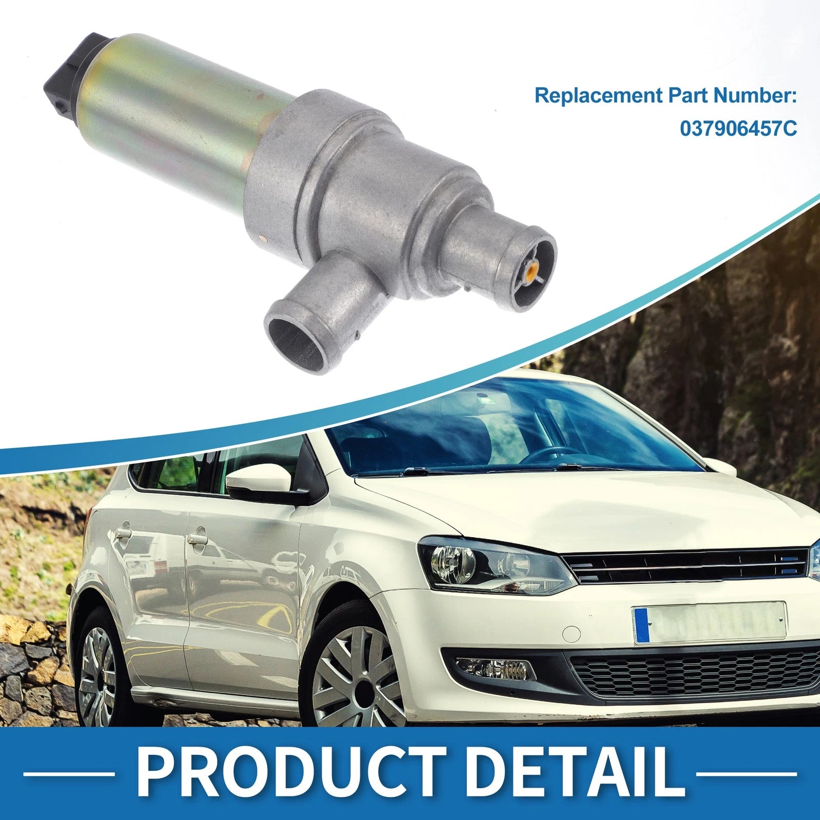 Idle Air Control Valve for Volkswagen Golf (1990–1992) No. 037906457C