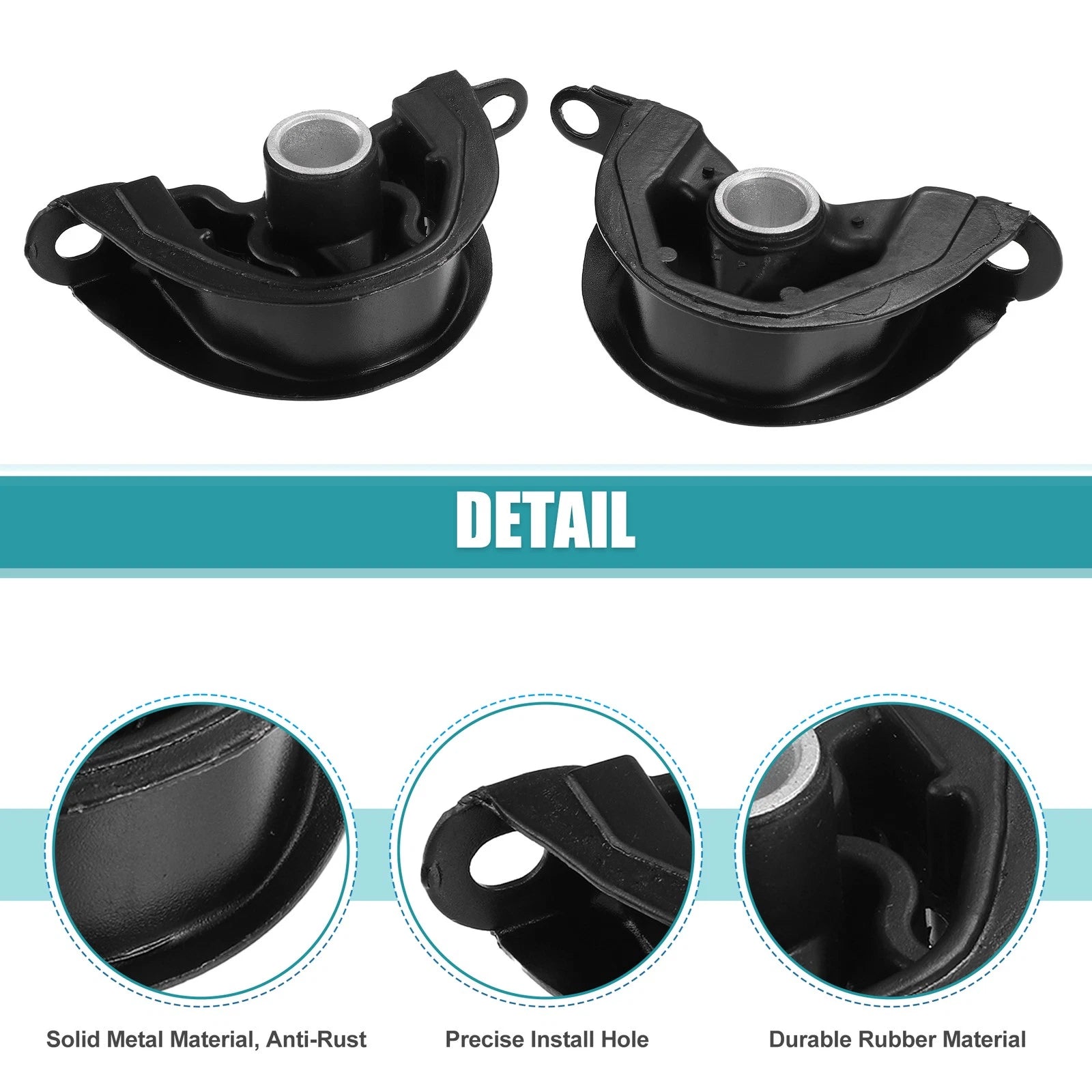 Set of 2 Engine Lower Motor Mounts for Honda Civic (1992–2000)