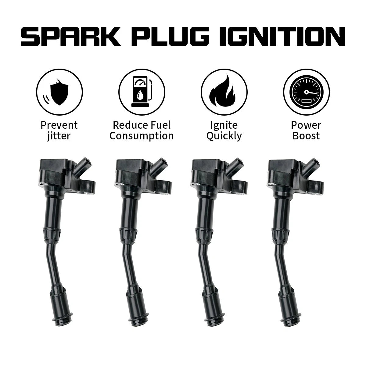 4X Ignition Coils for Ford Fusion (2014–2020) UF-735