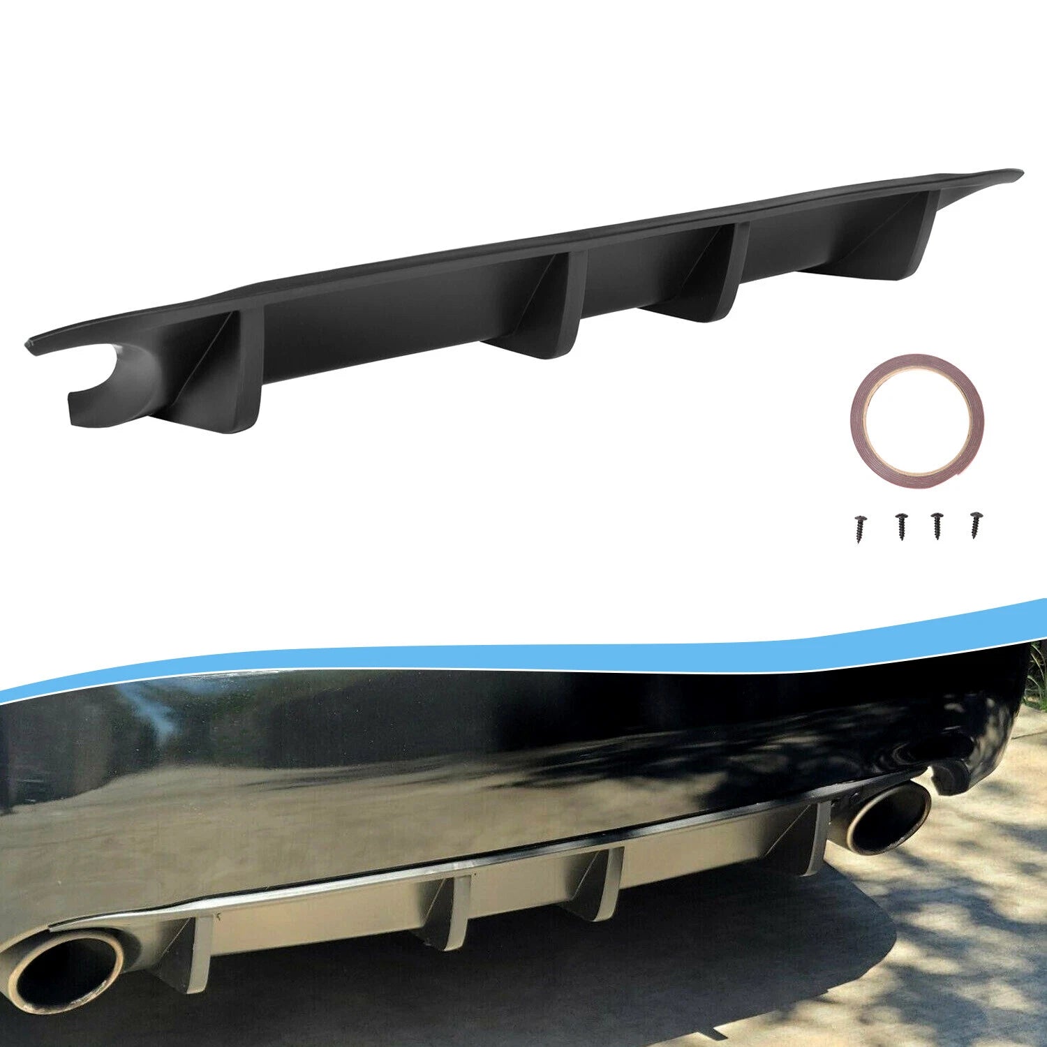 Rear Lower Bumper Lip Diffuser Splitter for Nissan Maxima (2009–2015)