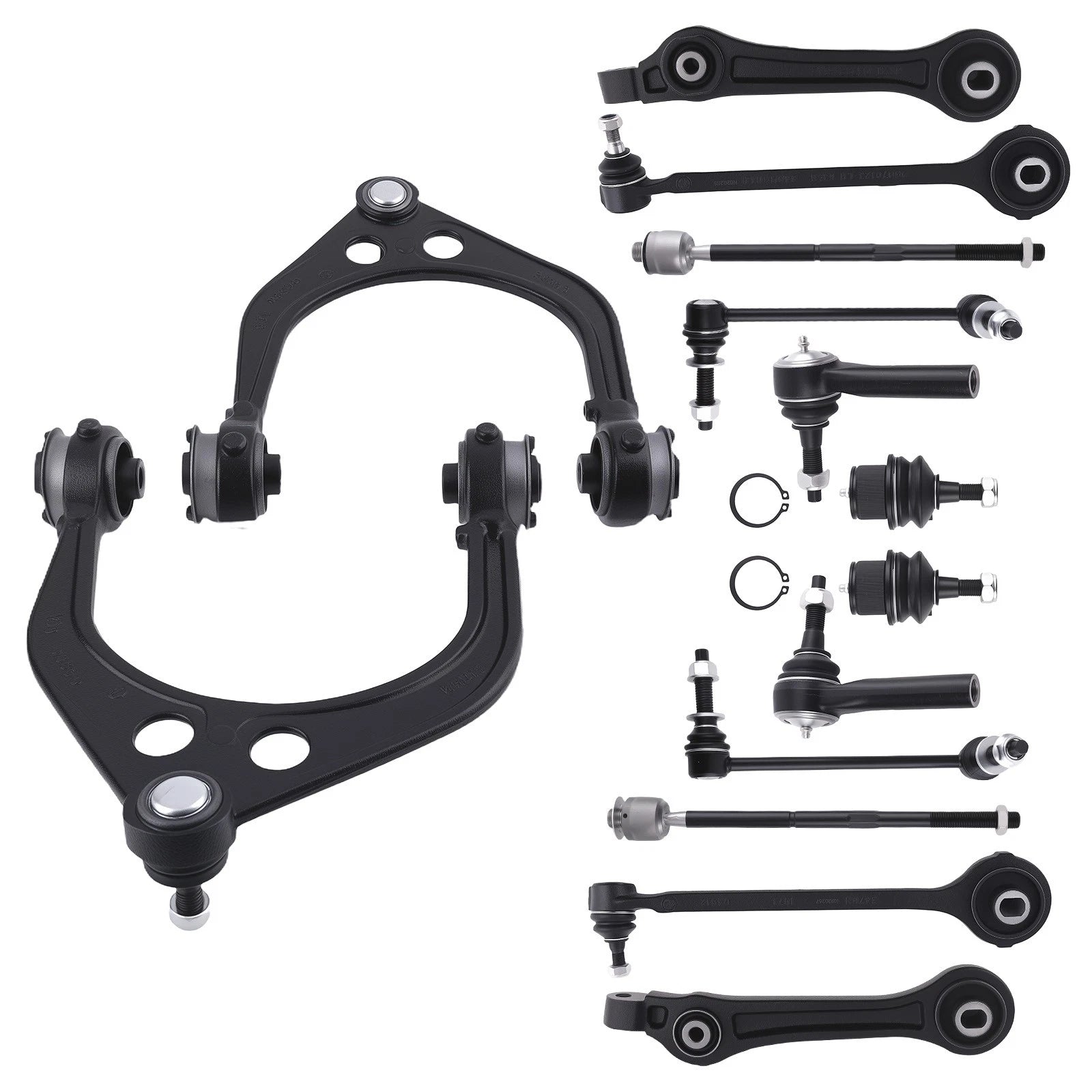 14x Front Control Arm, Ball Joint, Tie Rod, Sway Bar for Chrysler 300 (2005–2010)