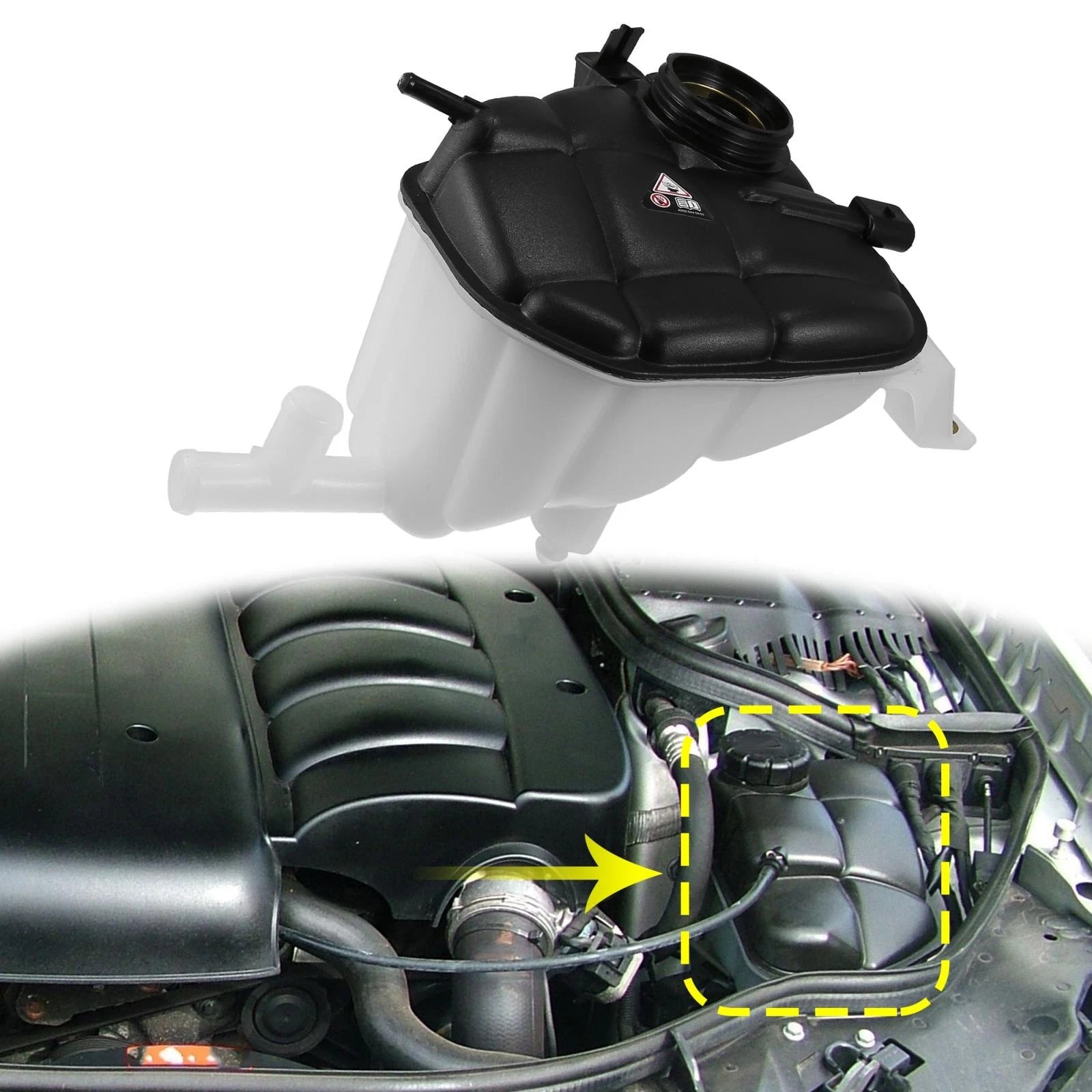Coolant Radiator Reservoir Tank 1645000049 for Mercedes-Benz GL450 GL550 (2007–2012)